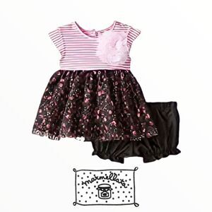 MARMELLATA | Pink | KNIT AND MESH DRESS